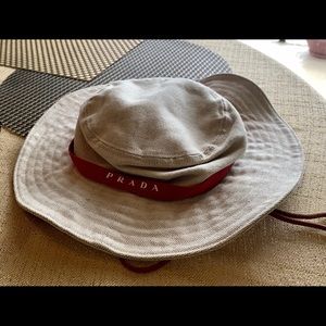 Authentic Prada Logo Safari Hat
